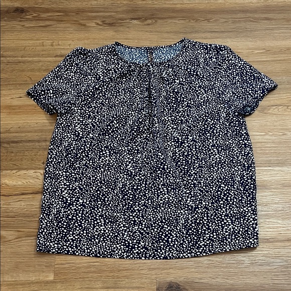 SHEIN Tops - SHEIN Navy and White Speckled Blouse